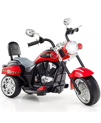 6V Powered Toddler 3-Wheel Motorbike Ride On Toy with Horn and Headlight