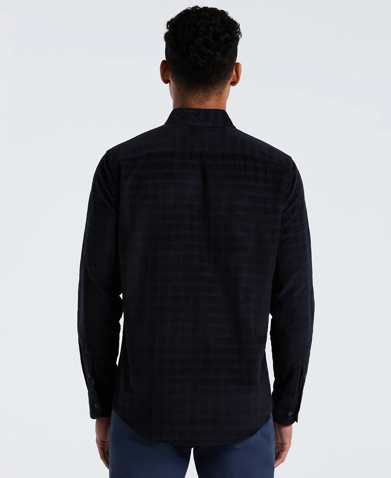 Original Penguin Men's Checked Slim Fit Long Sleeves Shirt