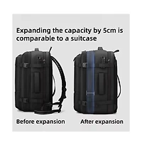 Lightweight Durable Polyester Travel Backpack - Compact Daypack with Adjustable Shoulder Straps,Vacation & Outdoor Trips - Black Backpack
