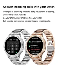 Ruxing Smart 1.32" Smart Watch Sport Multifunctional for Women With Bluetooth Calling Health Monitoring，Intelligent Reminder IP67