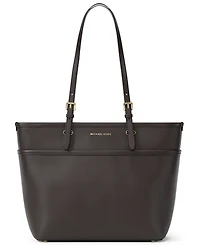 Michael Kors Medium Leather Top Zip Pocket Tote