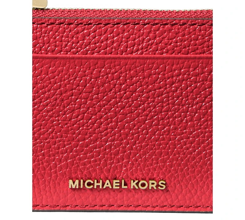 Michael Kors Jet Set Leather Zip Key Card Case