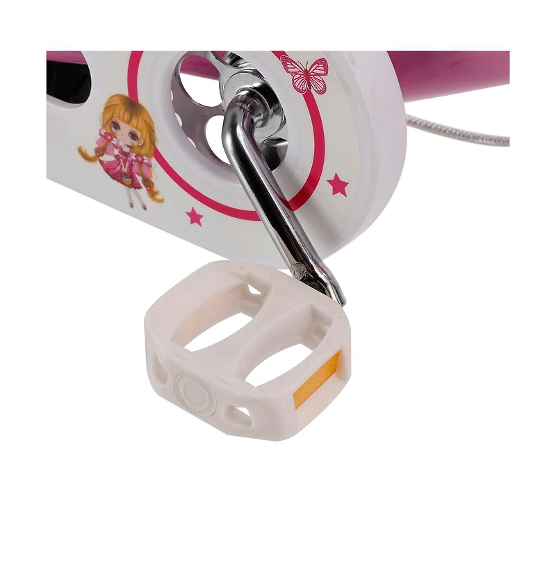 Artudatech 16" Kids Bicycle Girls Bike with Training Wheels Basket Kickstand