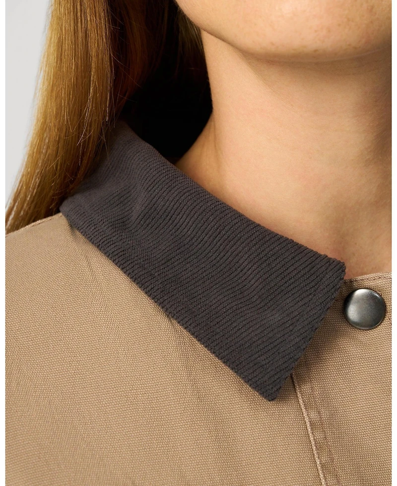 Cable & Gauge Women's Relaxed Cropped Barn Jacket