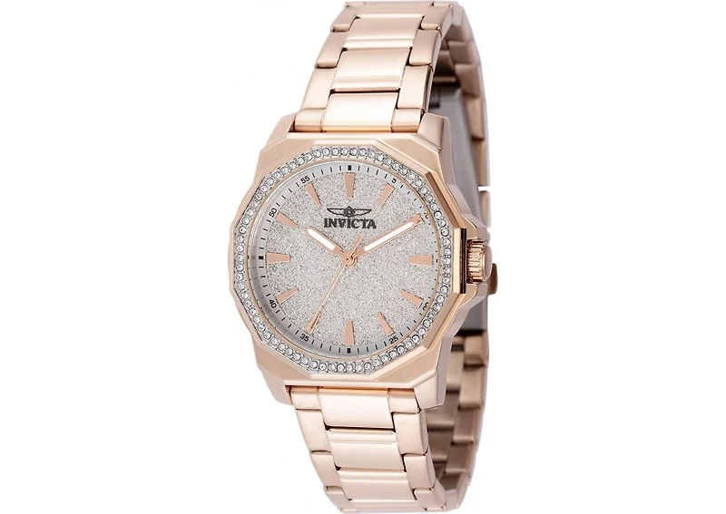 Invicta Women's Speedway Quartz 3 Hand Silver Dial Watch