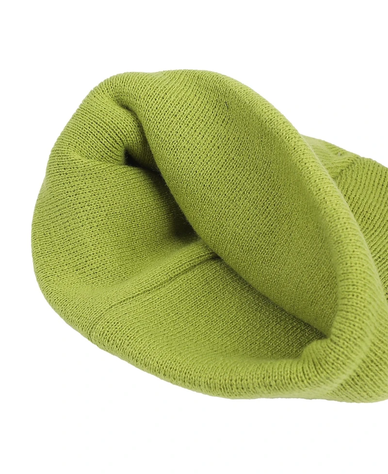 The Grinch Men's Embroidery Green Acrylic Yarn Standard Cuff Beanie