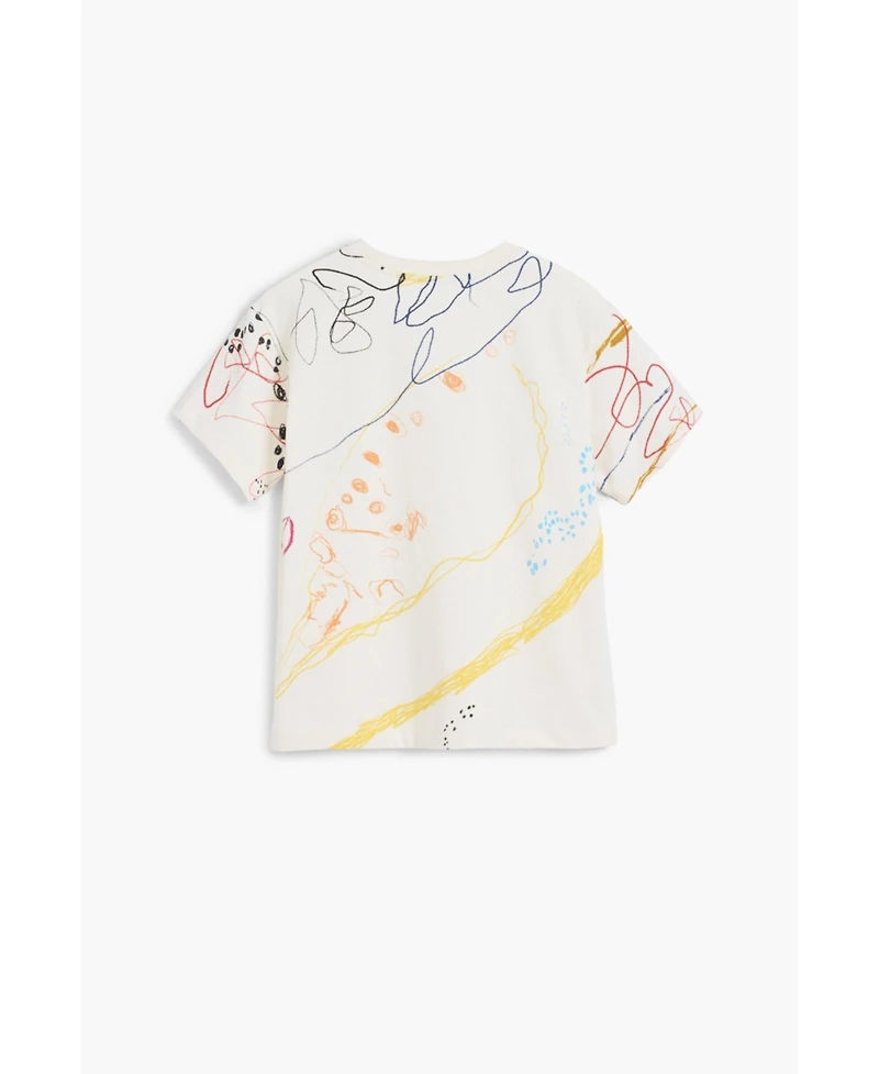 Desigual Boys's Short sleeve brushstroke T-shirt