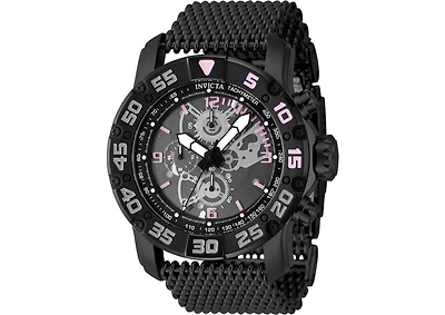 Invicta Men's Invicta Racing Quartz Multifunction Black Dial Watch