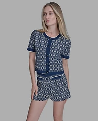 Bcbg Women's 2-Piece Printed T-Shirt and Shorts Set