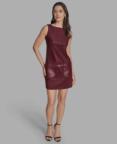 Bcbg Women's Sleeveless Boat Neck Dress