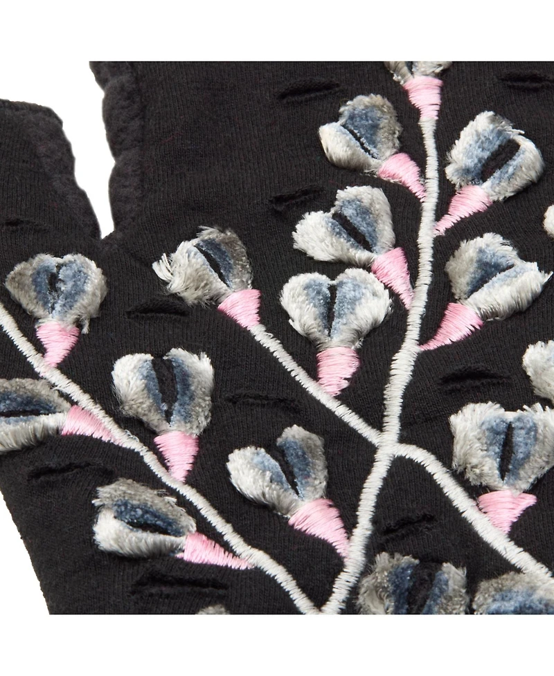 Feelgoodz Women s Artisan Crafted Fleece Lined Color Block Fingerless Gloves