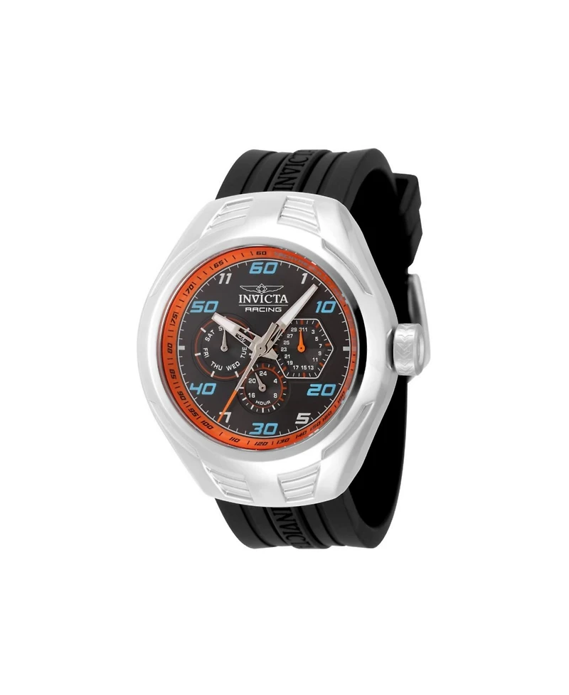 Invicta Men's 47725 Invicta Racing Quartz Chronograph Orange, Black Dial Watch