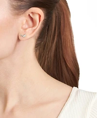 Macy's Cubic Zirconia Stud Earrings (0.12 ct. t.w.) in Sterling Silver