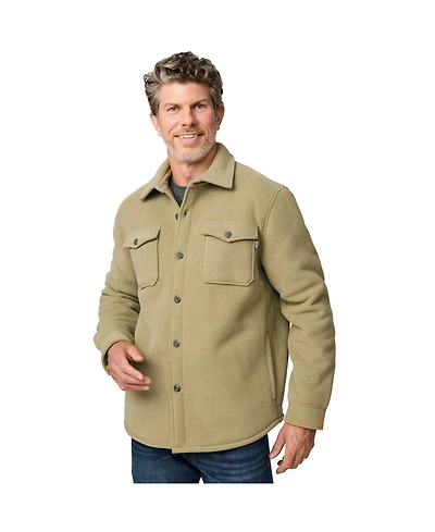 Free Country Men's Sueded Tundra Fleece Shirt Jacket