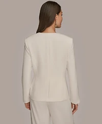 Donna Karan New York Women's Long Sleeve Asymmetrical Blazer