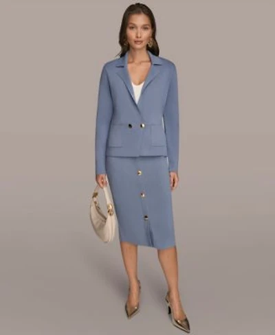 Donna Karen New York Womens Sweater Blazer Skirt