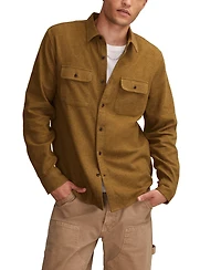 Lucky Brand Men's Solid Cloud Soft Flannel Long Sleeve Shirt
