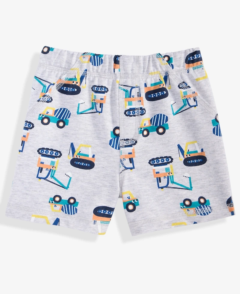 First Impressions Baby Boys Construction Trucks Shorts, Macy's Exclusive