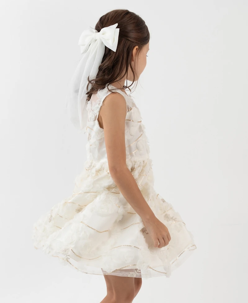 Rare Editions Girls 2T-6X 2-Piece Bolero and Round Neck Dress Set