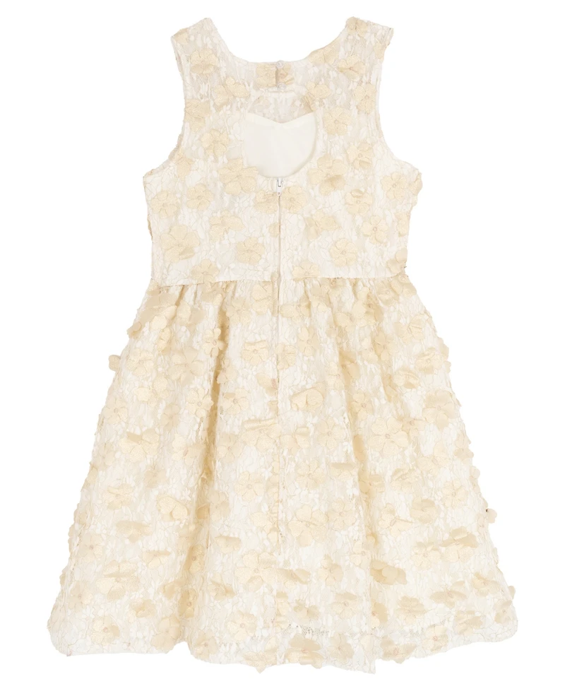 Rare Editions Girls 7-16 Soutache Illusion Bodice Dress