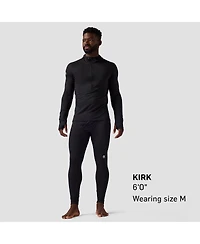 Backcountry Men's Pines Microgrid Ultra-Lt Baselayer 1/2-Zip Scuba Top Lightweight Long Underwear Tops