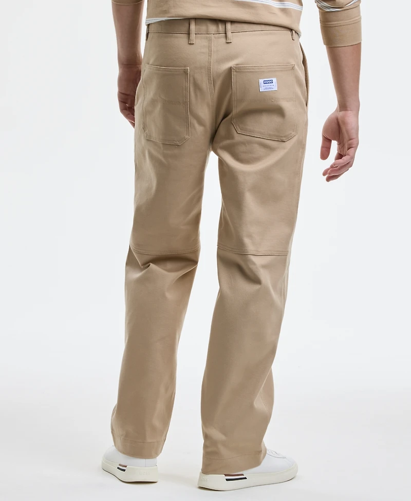 Hugo Boss Men's Dalton253 Straight-Fit Canvas Jeans