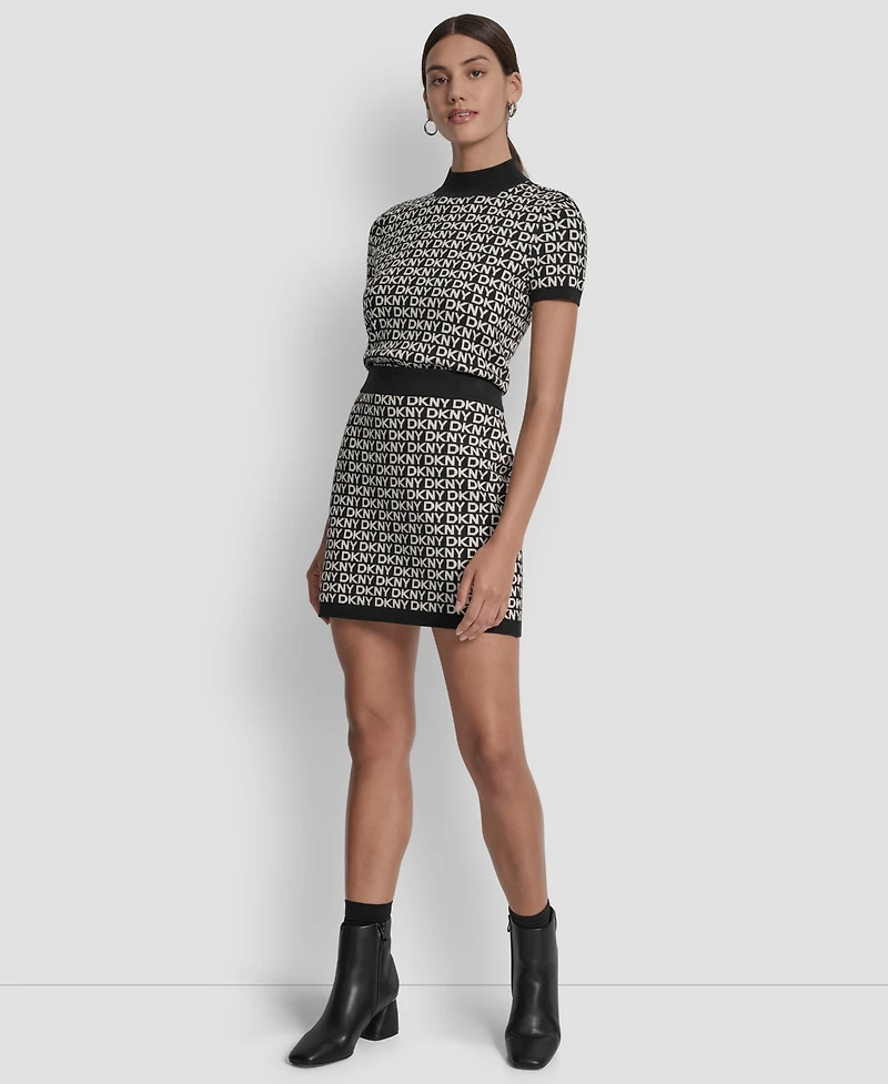 Dkny Jeans Petite Short Sleeves Sweater