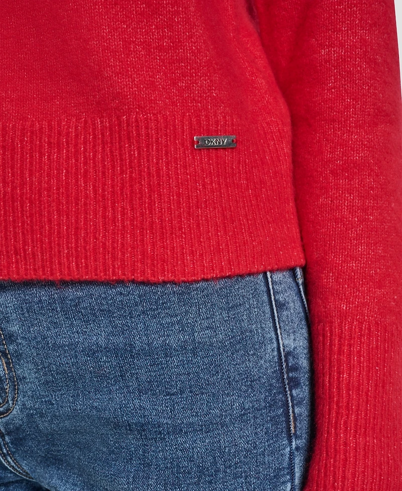 Dkny Jeans Petite Pullover Polo Sweater