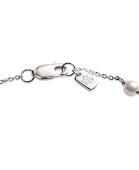 Lauren Ralph Lauren Cubic Zirconia & Imitation Pearl Sterling Silver Station Flex Bracelet