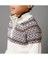 Hope & Henry Baby Boys Long Sleeve Half Zip Raglan Ski Sweater