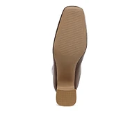 Neapolitan Faux Leather Square Toe Ankle Boots