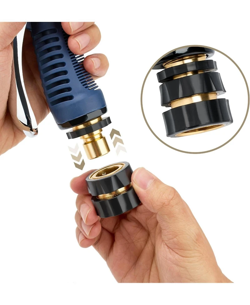 Twinkle Star Garden Hose Quick Connector Fitting Male and Female 2 Pack
