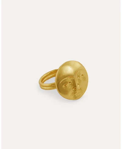 Ottoman Hands Moon Face Ring