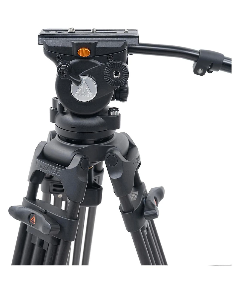 Ikan E-Image EG05C2 3-Section Carbon Fiber Tripod with GH05 Fluid Video Head and Mid-Level Spreader