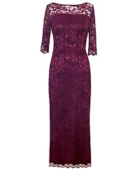 Alie Street London Women's Lila 3/4 Sleeve Lace Maxi Gown