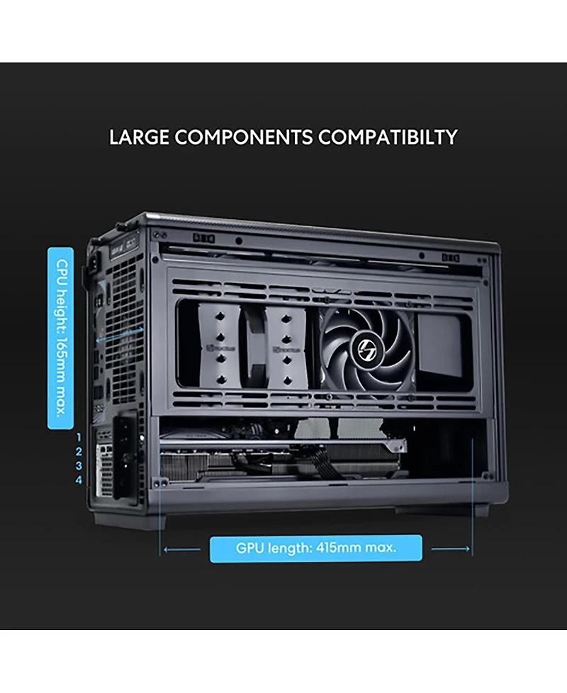 Lian-Li Lian-li Cs A3-mATX-wd Black Mini tower MicroATX Chassis Retail