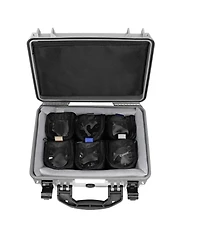 Porta Brace Pb-24LENS46P Hard Case with 6x 4" Padded Lens Cups for Dslr Camera