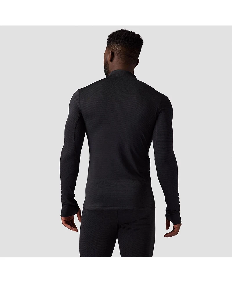 Backcountry Men's Pines Microgrid Ultra-Lt Baselayer 1/4-Zip Top Lightweight Long Underwear Tops