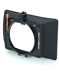Bright Tangerine Misfit Atom 4x5.65" and 4x4" Ultra Lightweight 2-Stage Clip-On Matte Box with Detachable Lens Shade, 114mm Clamp Attachment
