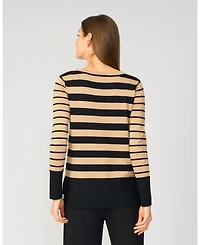 Cable & Gauge Women's Easy Stripe Tunic Sweater