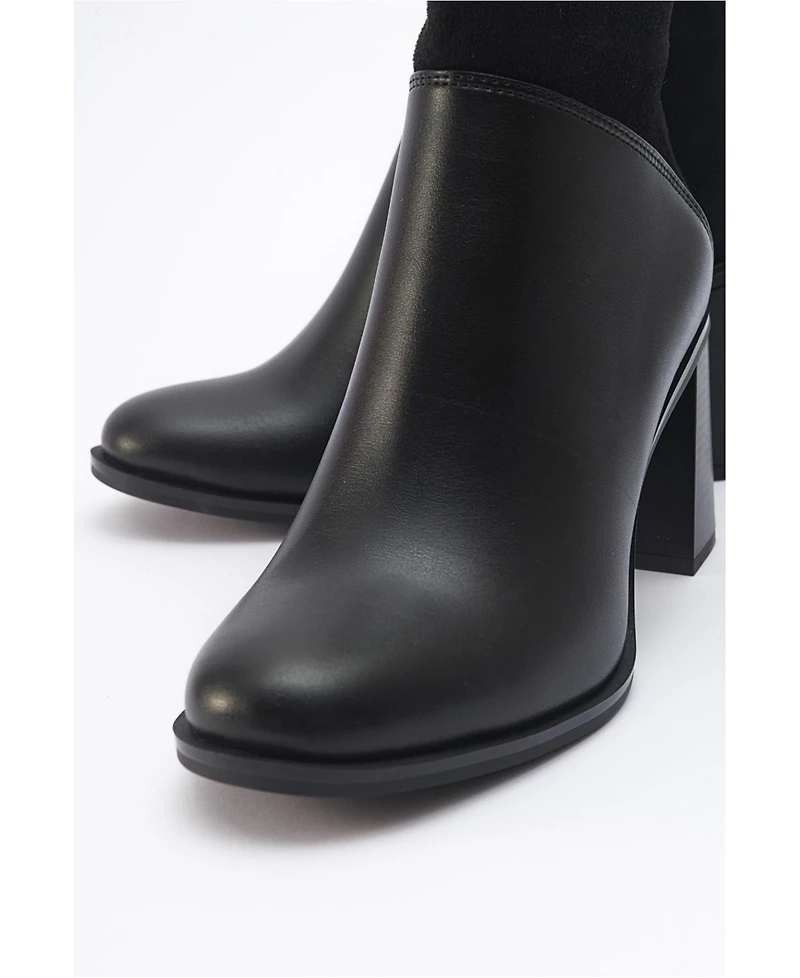 Prologue Shoes Ropa Block Heel Zip Boot (Women)