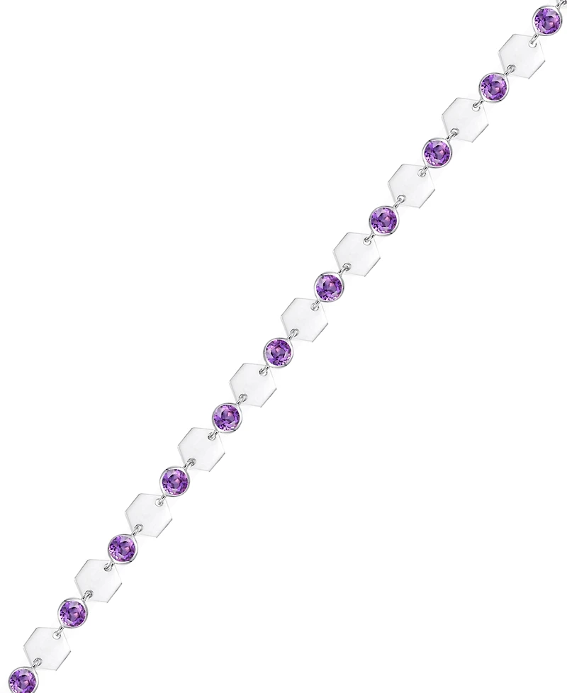 Macy's Amethyst Luna Bracelet (1-1/2 ct. t.w.) in Sterling Silver