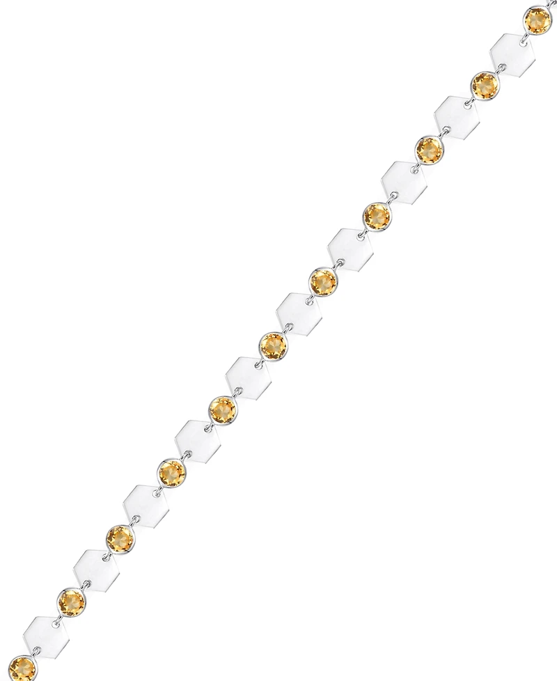 Macy's Citrine Luna Bracelet (2 ct. t.w.) in Sterling Silver