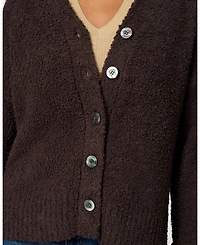 Cable & Gauge Women's Cozy Luxe Lounge Hooded Cardigan