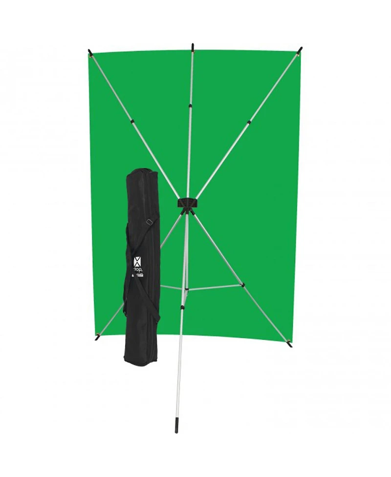 Westcott 5x7' X-Drop Wrinkle-Resistant Backdrop Kit, Chroma-Key Green