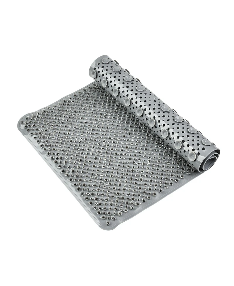 Cameo Non-Slip Bathtub mat, 26" x 15" Texture Shower Mat with Suction Cups and Water Drain Holes, Bpa, LaTeX, Phthalate Free