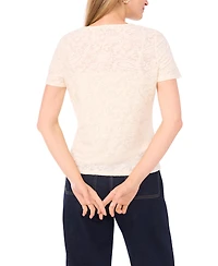 Vince Camuto Women's Crewneck Short Sleeve Top