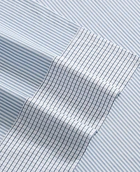 Tommy Hilfiger Williamstown Stripe Contrast Hem 200-Thread Count Cotton -Pc. Sheet Set