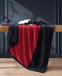 Tommy Hilfiger Iconic Flag Sherpa Throw Blanket, 70" x 50"