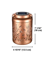 LAGarden Mushroom Solar Lantern Outdoor Hanging Waterproof Metal Decor Light Christmas Gifts Yard Patio Porch 2Pack